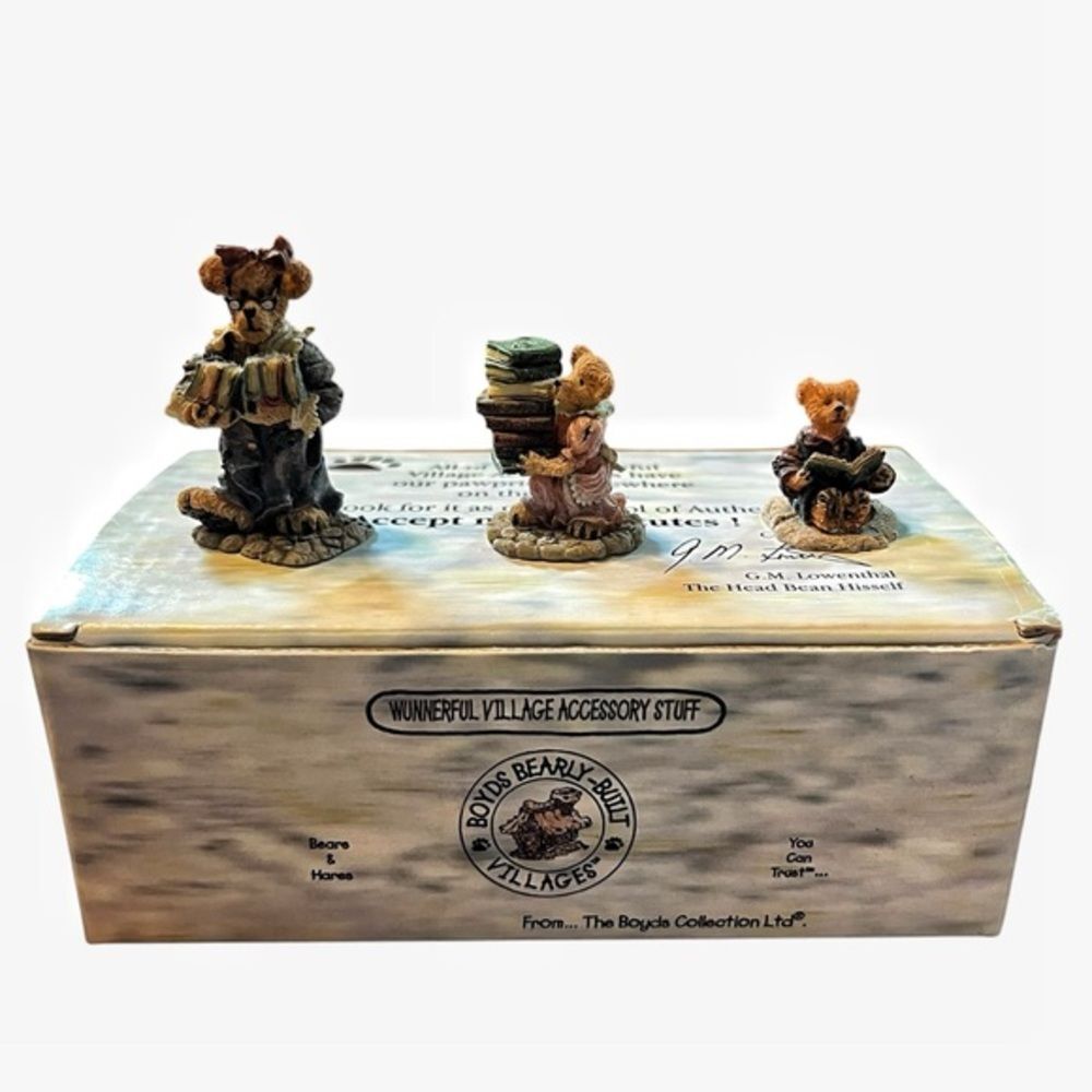 Boyds Bears Wunnerful Village Accessory Stuff The Public Libeary Style #19506-1